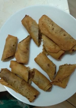 A picture of Veg spring rolls#eid challenge#wheat challenge # 4 weeks challen.