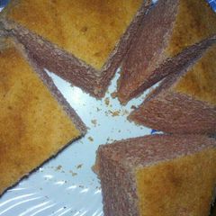 Home baked strawberry cake A picture of Home baked strawberry cake.
