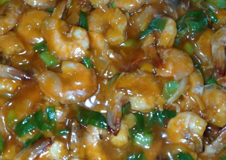 Resep Udang saos tiram simple yang enak