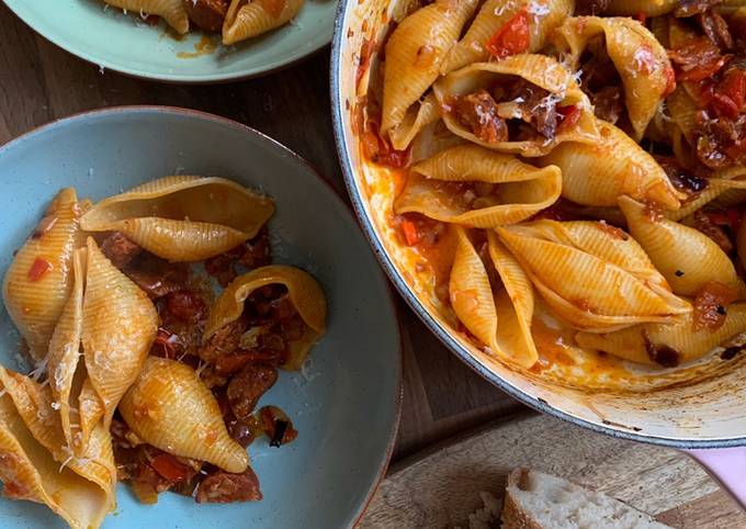 Chorizo pasta