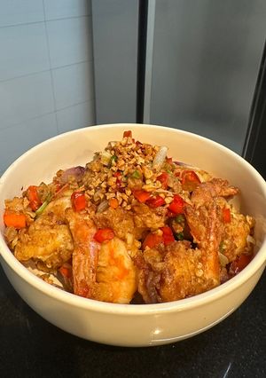 Foto resep Udang Goreng Tepung Cabe Garam