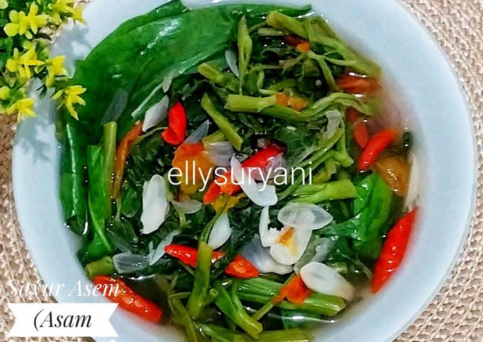 Resep Sayur Asem Kangkung Asam Rosela Oleh Elly Suryani Cookpad