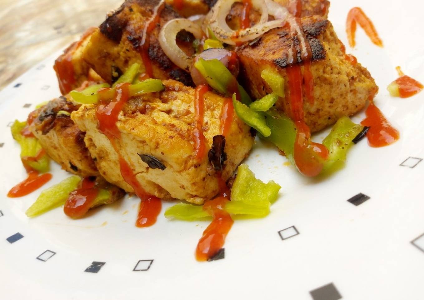 Pan grilled tofuu