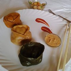 A picture of Steamed Paneer wheat flour Momos.
