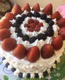 Torta Helada con frutos rojos sin azúcar
