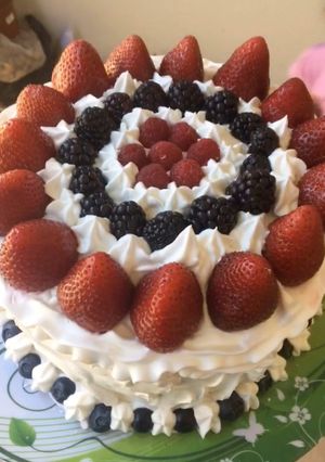 Una foto de Torta Helada con frutos rojos sin azúcar