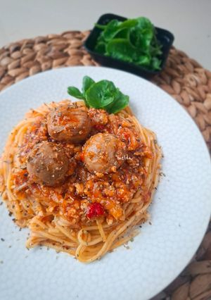 Foto resep Spagheti Meatball Bolognese