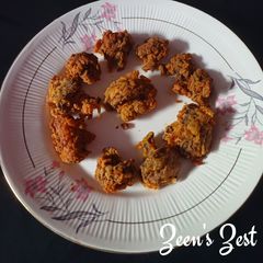 Mushroom Fritters with Cornflour A picture of Mushroom Fritters with Cornflour.