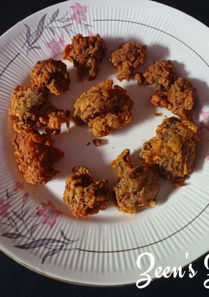 A picture of Mushroom Fritters with Cornflour.