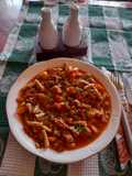 Fasole verde scăzută cu jambon de casa