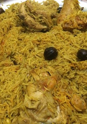 صورة لوصفة طريقة عمل وصفة الكبسة بالدجاج