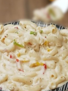 சீஸி வைட் சாஸ் பாஸ்தா(cheesy white sauce pasta) செய்முறை முக்கிய புகைப்படம்