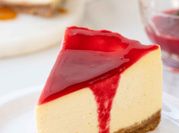 Une photo de cheesecake spéculos vanille