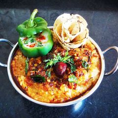 A picture of Vegetable Dal Khichdi.