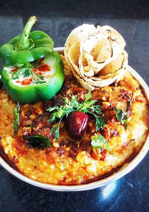 A picture of Vegetable Dal Khichdi.