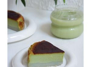 Foto resep Matcha Uwi Burnt Cheesecake
