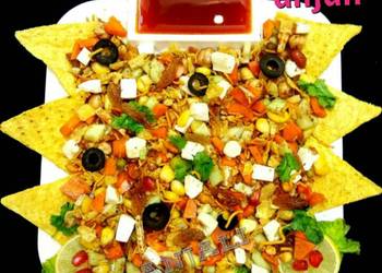Easiest Way to Cook Appetizing Crunchy Munchy protein salad with Nachos