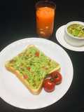 Pan de Molde Untado con Guacamole!