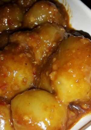 Foto resep Cilok isi daging bumbu kacang n kuah