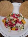 Ceviche de pescado con mango
