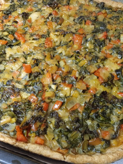 Una foto de Pizza de verduras 🍕