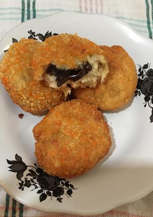 Foto resep Bulat pisang isi coklat tidak lumer🤣