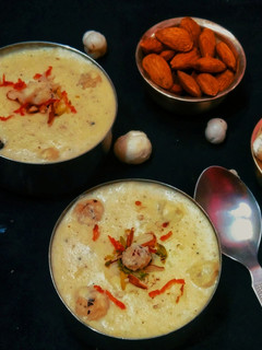 केसर मखाना खीर (kesar makhana kheer recipe in Hindi) रेसिपी मुख्य फोटो