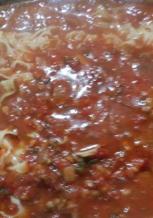 Una foto de Fideos caseros