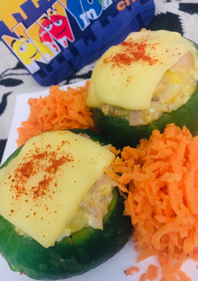 Una foto de ZAPALLITOS RELLENOS (con su pulpa) 🤩😋🎊🥰🤗👏🫑🥬🌶🍆🍅🥔🥕🥦🥒🥑🤗🤩