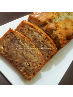 Foto resep Eggless banana cake