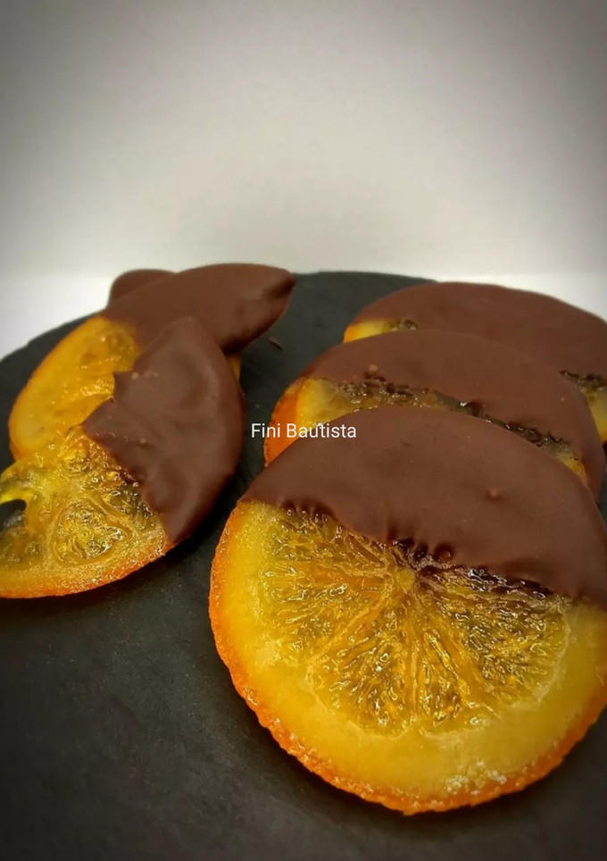 Una foto de Naranja confitada con chocolate