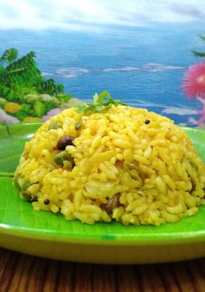 A picture of Cabbage Batani Bhat.