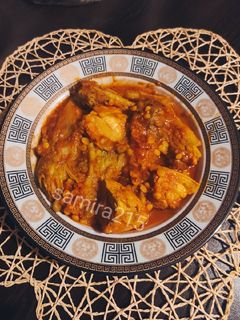 عکسی از دستور خورش کنگر با سینه مرغ