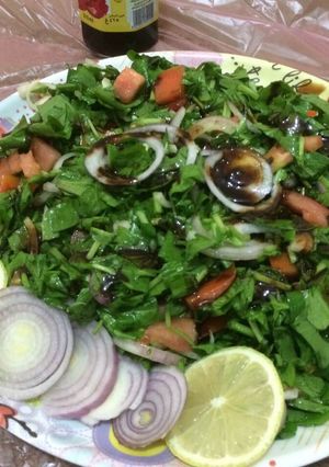 صورة لوصفة طريقة تحضير سطة الجرجير