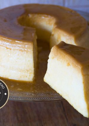 Una foto de Flan de leche condensada