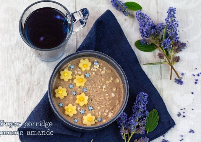 Super porridge à la pomme et amande