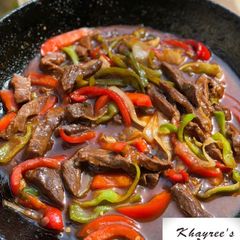 A picture of Beijing beef.