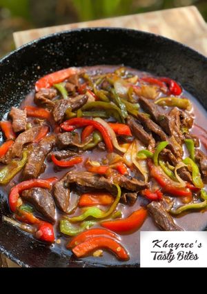 A picture of Beijing beef.