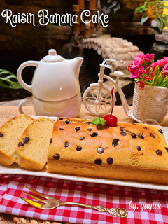 Foto resep Raisin Banana Cake 2 telur