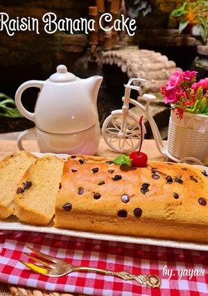 Foto resep Raisin Banana Cake 2 telur