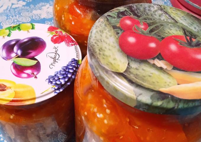 Баклажаны в томатном соке с чесноком - рецепт автора Yulia Makarova