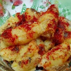 A picture of Boiled Matoke/raw banana#themechallenge.