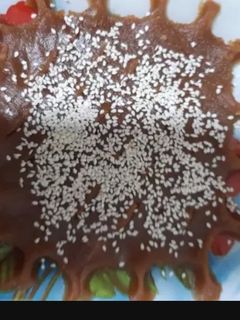 عکسی از دستور حلوا با شیره انگور و دارچین