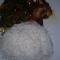 A picture of Basmati Rice and Vegetable Sauce.
