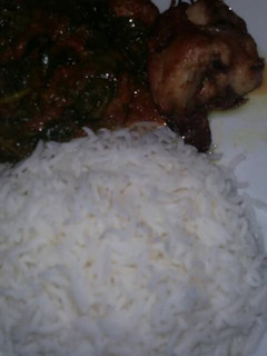 A picture of Basmati Rice and Vegetable Sauce.