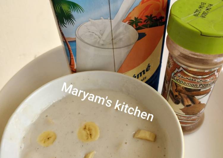 Kunun milk and banana