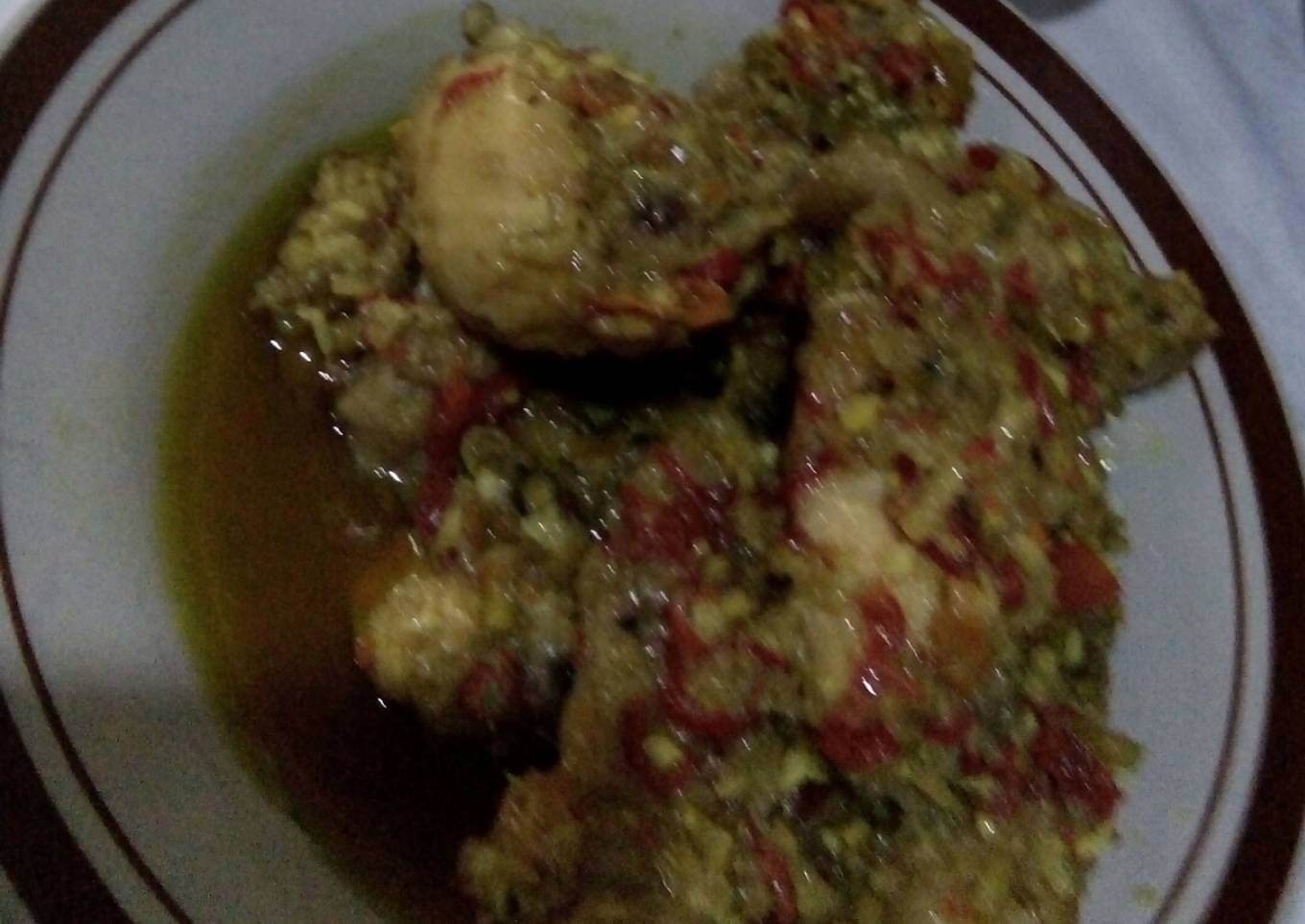Ayam betutu bumbu cincang