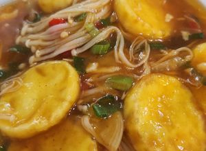 Foto resep Tofu Telur Jamur Enoki