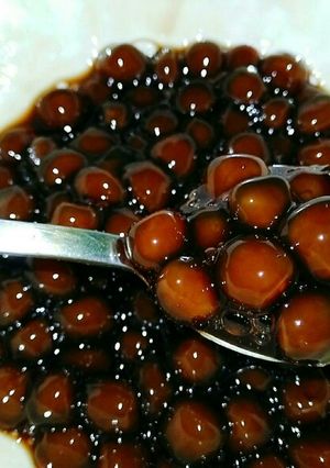 รูปของ สูตรทำไข่มุกกินเองง่ายๆด้วยของ2อย่างอร่อยหนึบหนับ