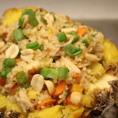 Thai Pineapple Fried Rice A picture of Thai Pineapple Fried Rice.